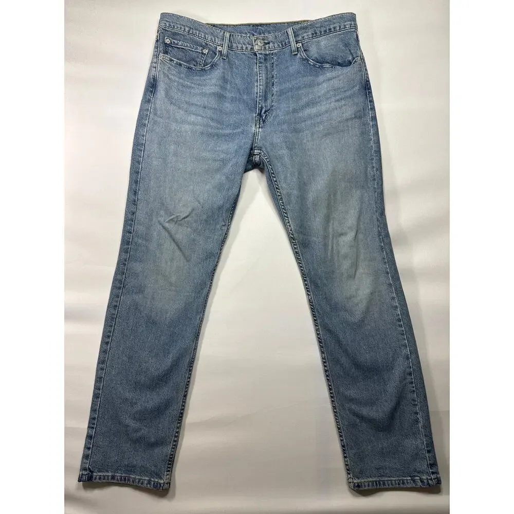 Levi's 502 Men's Tapered Leg Medium Wash Blue Denim Jeans - Size 38x32 (38x30.5)